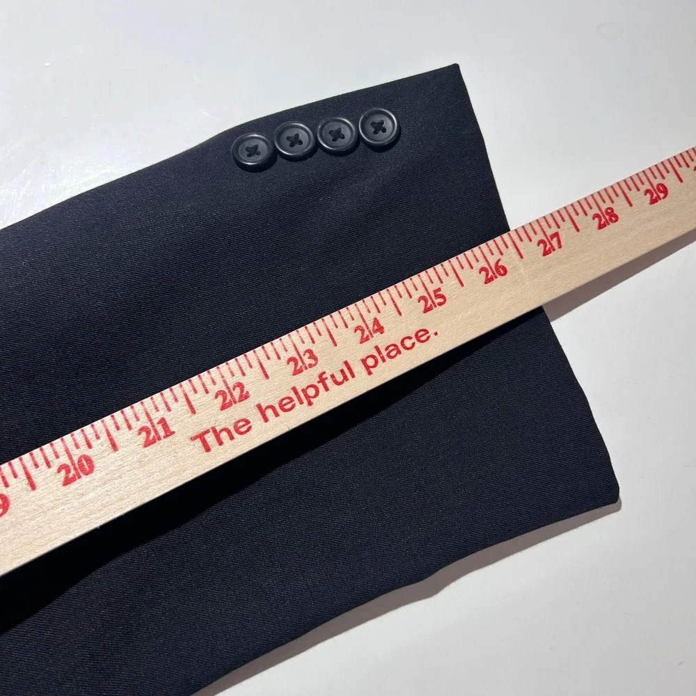 Joseph & Feiss 50L Sport Coat 100% Wool Charcoal Gray Two Button Lined Vented